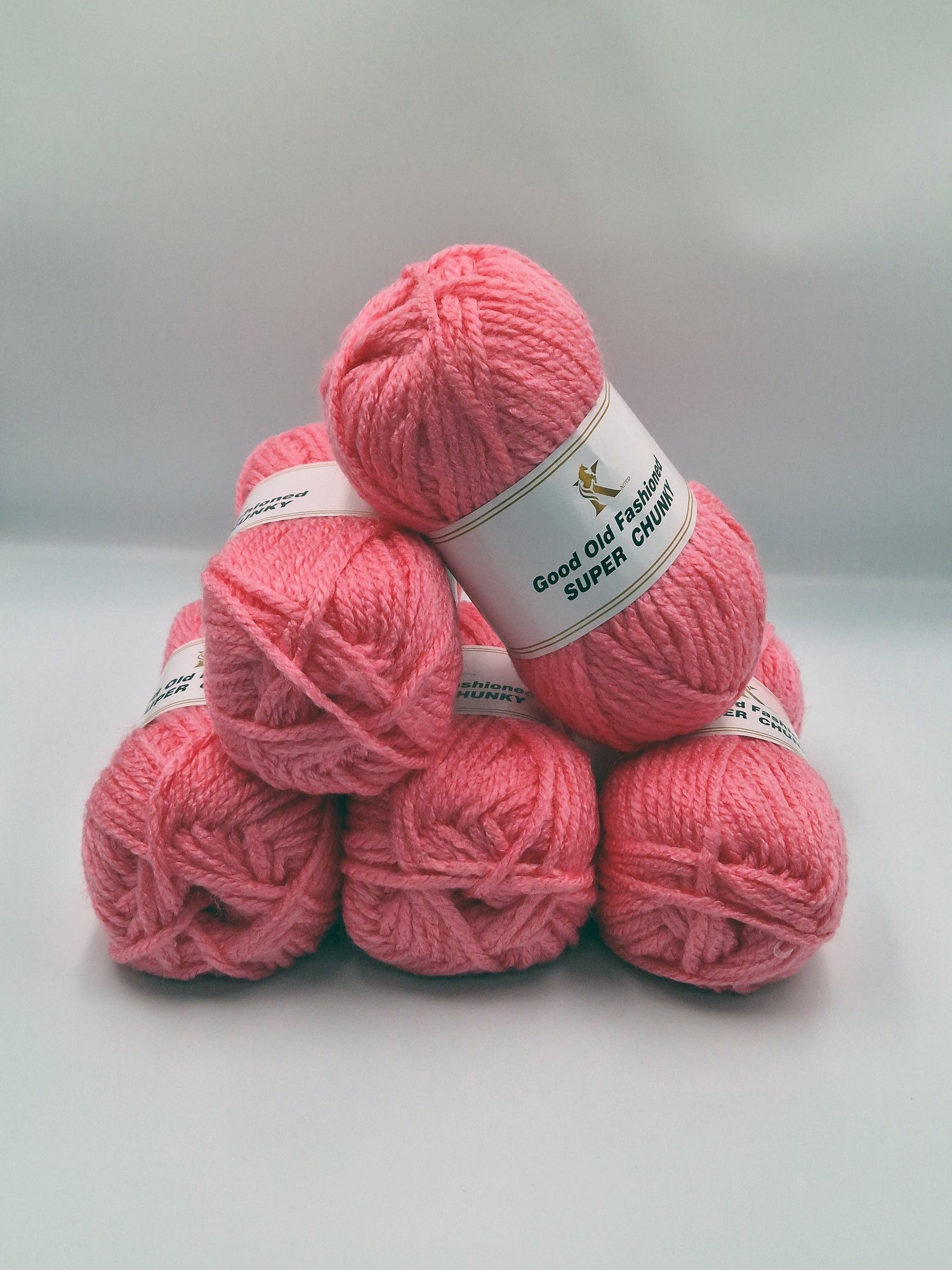Good Old Fashioned Super Chunky - £3.95, pack quantity 5 Balls, £0.79 per ball, 37 colours