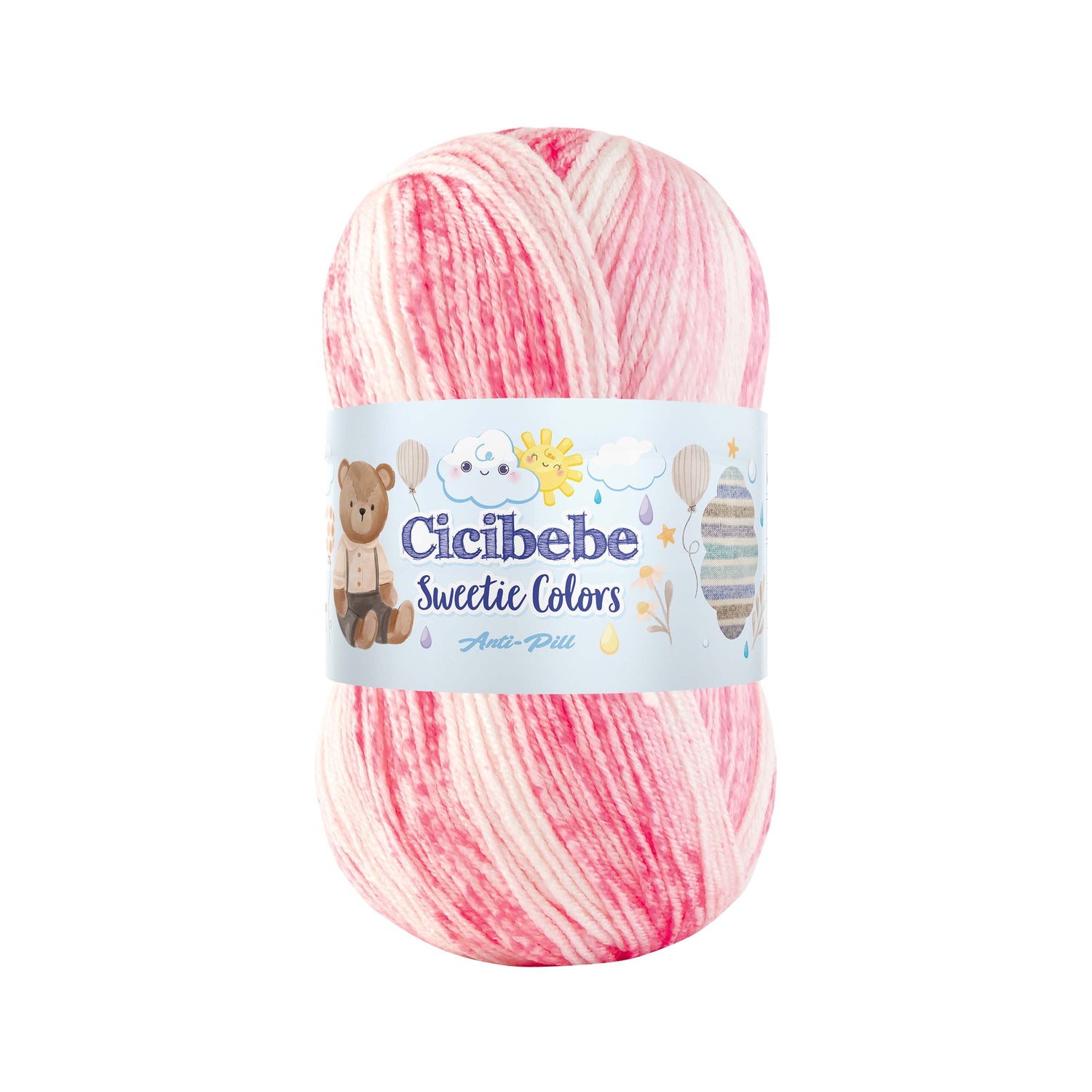 Cicibebe Sweetie Colours - £6.90, pack quantity 5 Balls, £1.38 per ball, 8 Colours