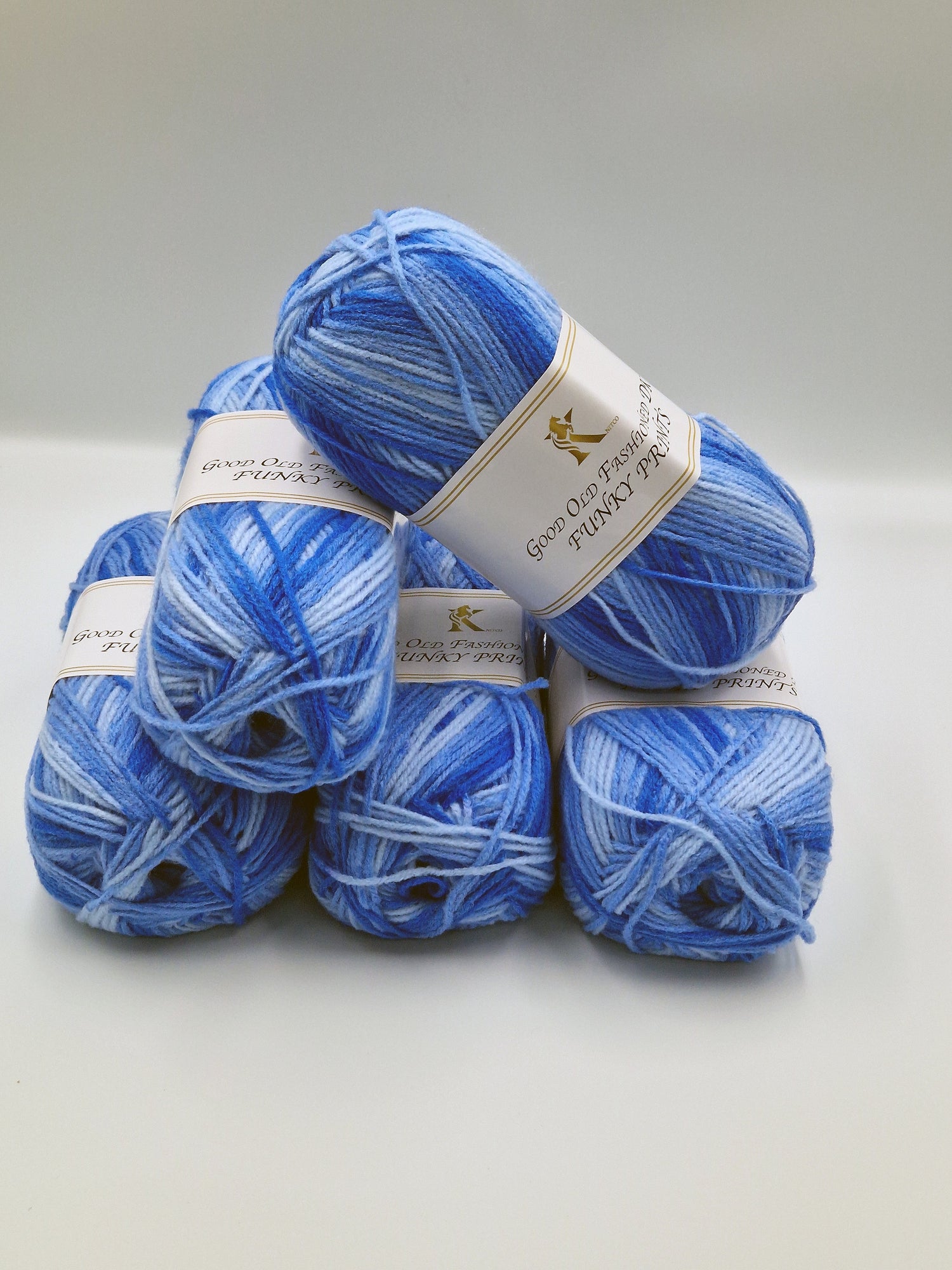 Good Old Fashioned Funky Prints - £4.45, pack quantity 5 Balls, £0.89 per ball, 60 colours