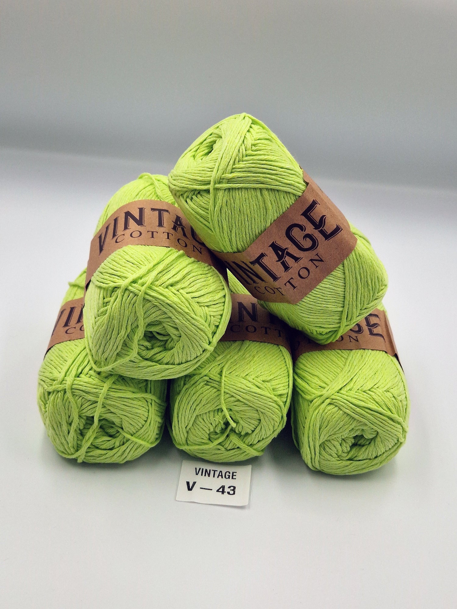 Vintage cotton DK - £4.75, pack quantity 5 Balls, £0.95 per ball